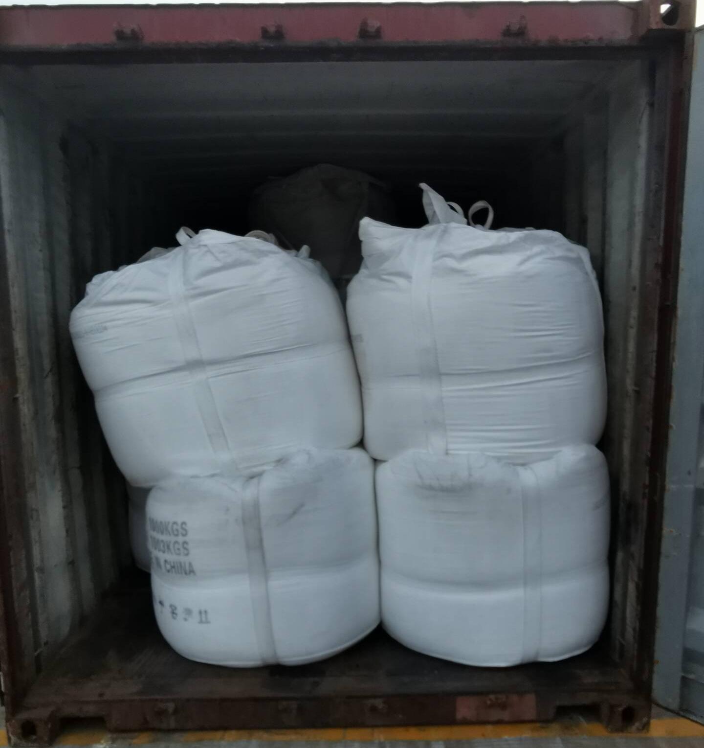 sodium bicarbonate in the container