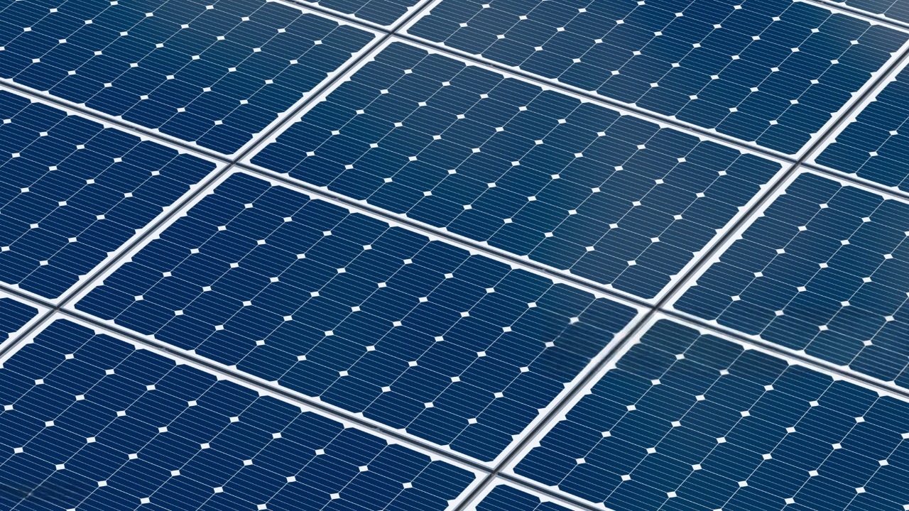 PV glass produced by soda ash dense close up