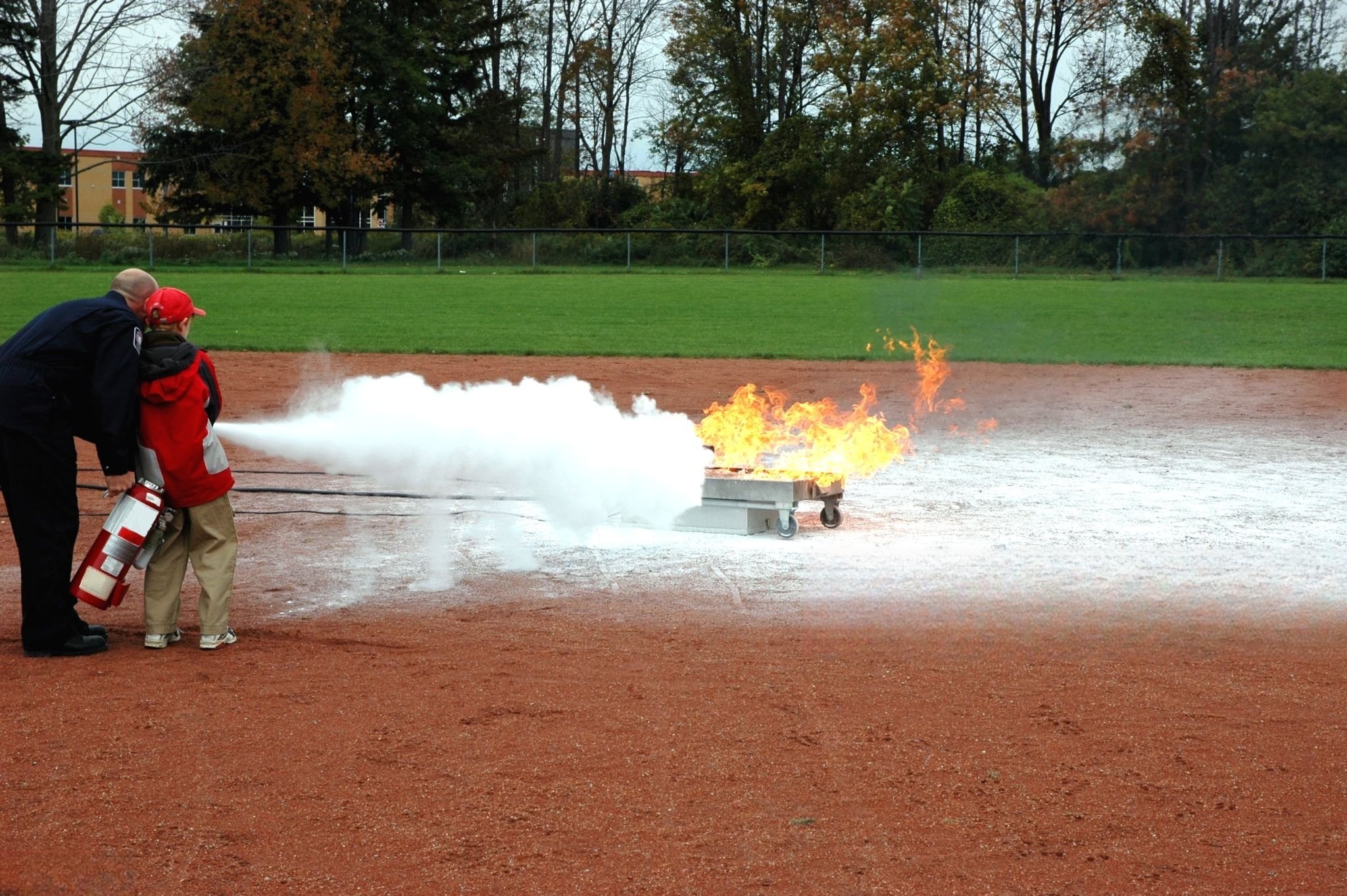 sodium bicarbonate used in the dry powder extinguisher