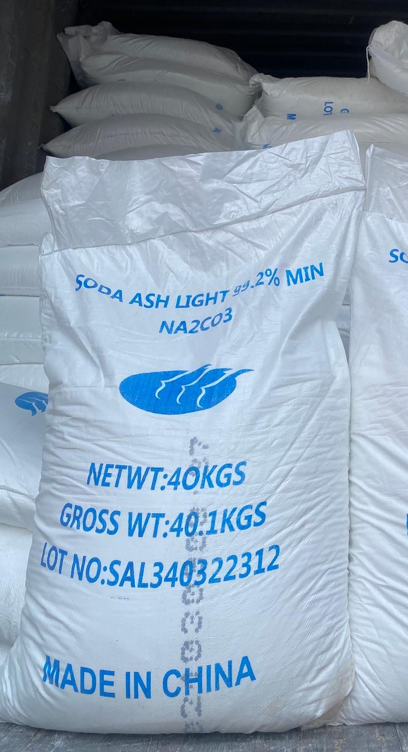 40kg bags of light soda ash