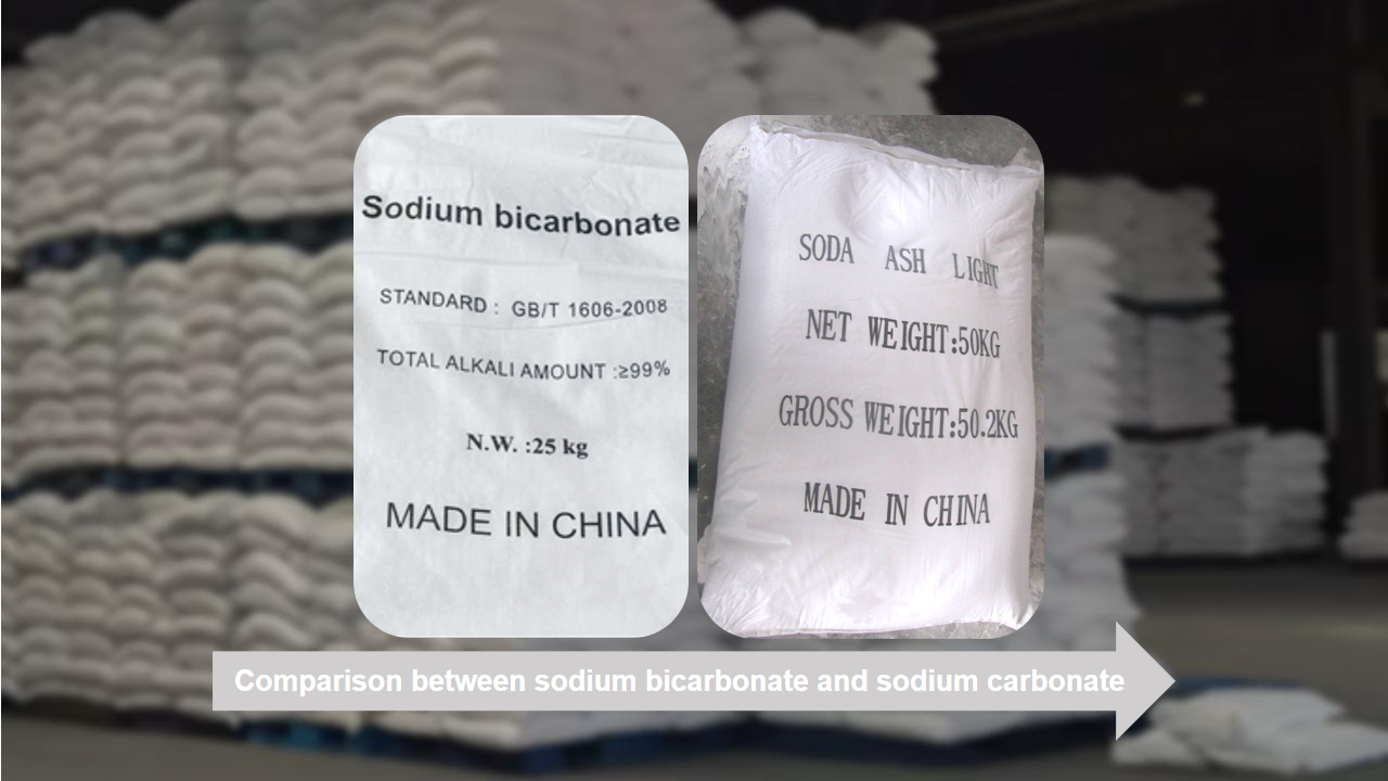 comparison between sodium bicarbonate and sodium carbonate