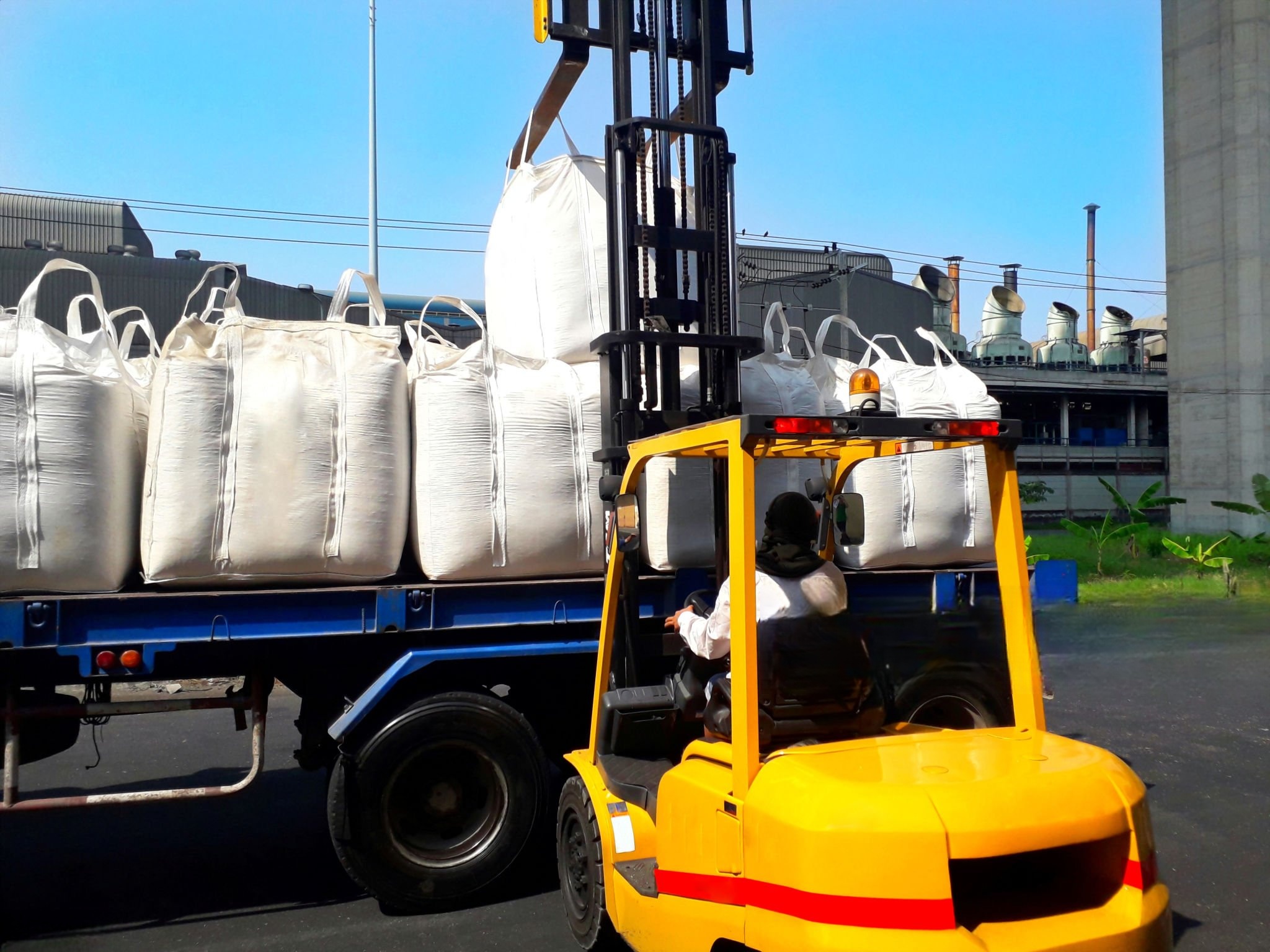 loading with forklift